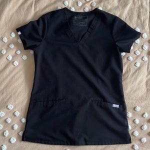 FIGS Women's Casma Scrub Top - Black XXS